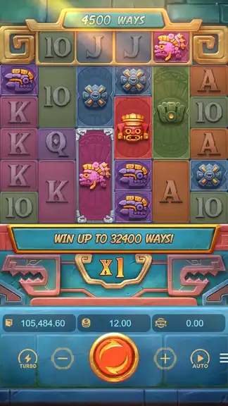 Spin ~1226: $105,484.60 on-screen balance at $12.00 bet, deep into 1,659-spin session