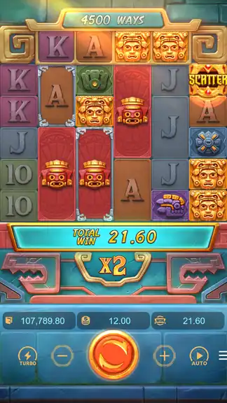 Spin 1659 final: $107,789.80 on-screen balance at $12.00 bet, session complete